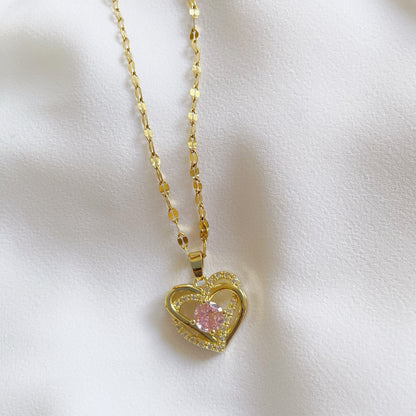 Cadena Pink Heart